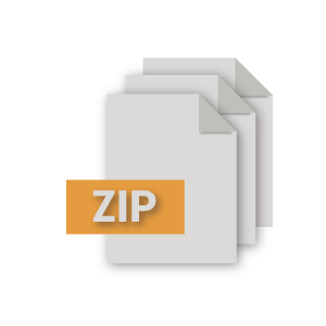 Icona di un documento ZIP
